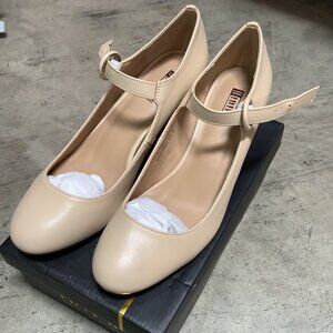 Women's Candy Dress Mary Jane Shoes Low Block Heels Closed Round Toe Office Work